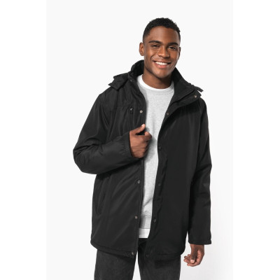 Parka with removable hood